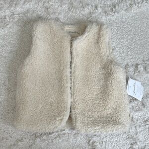 Pehr Cream Fleece Kids Vest